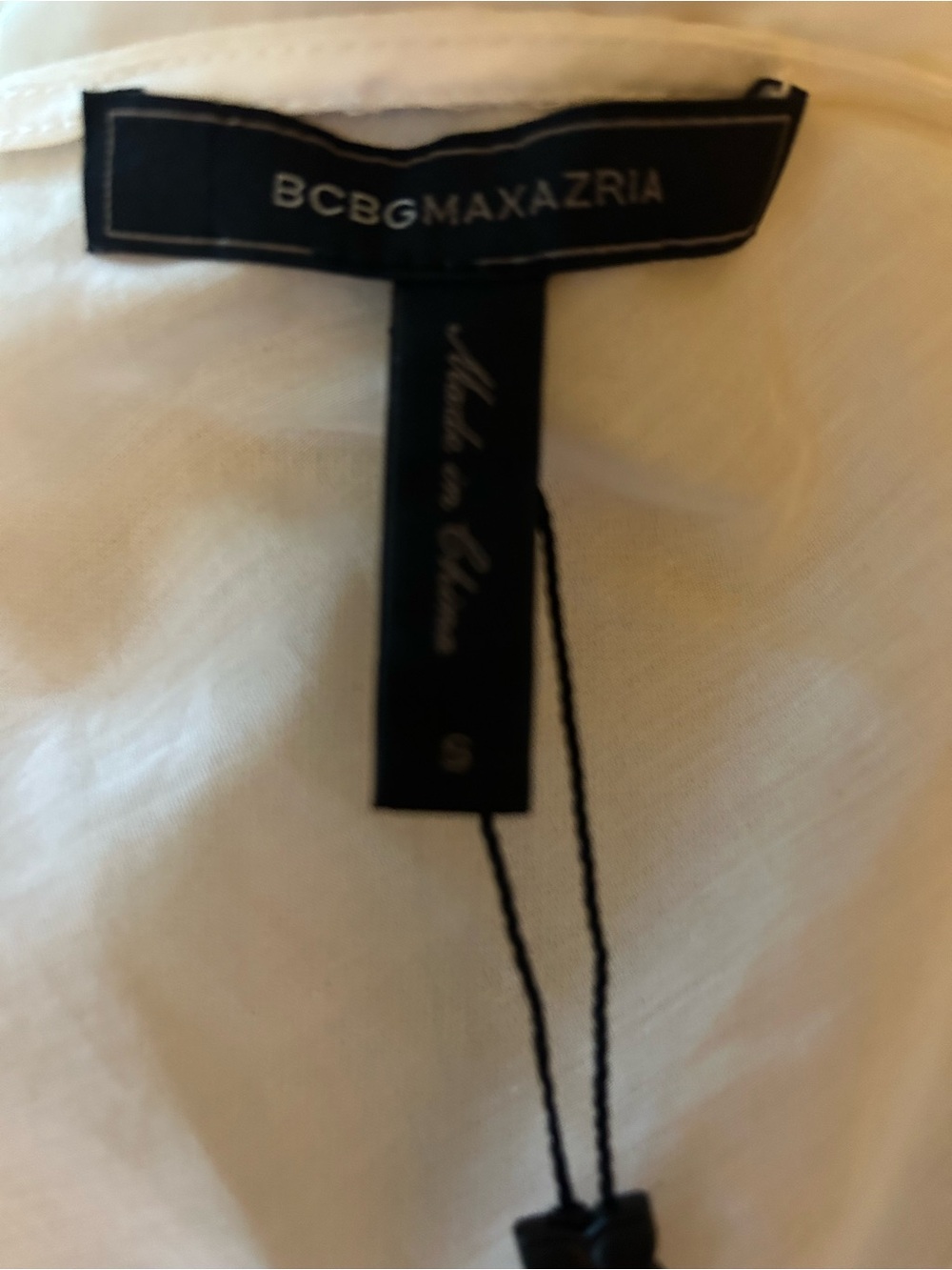 BCBGMaxAzria cotton/silk embroidered caftan top. Small. Boho romantic, resort. - Picture 6 of 12